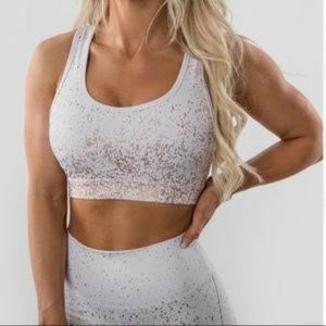 BuffBunny Rose Gold Sports Bra M